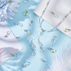 30Pcs 6 Styles Glass European Dangle Charms&nbsp;PALLOY-PH01876