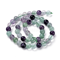 Natural Green Fluorite Beads Strands&nbsp;G-F433-8mm