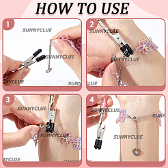 2Pcs Iron and PVC and Acrylic Alligator Memo Clips&nbsp;FIND-SC0011-26A