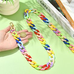 Acrylic Link Chains Bag Extender Chains&nbsp;HJEW-FS00058-03