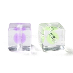 透明なアクリルビーズ  キューブ  12.5x12.5x12.5mm  穴：3mm  252個/ 500g&nbsp;OACR-H112-07B