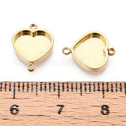 304 Stainless Steel Connector Cabochon Settings&nbsp;STAS-N115-38G