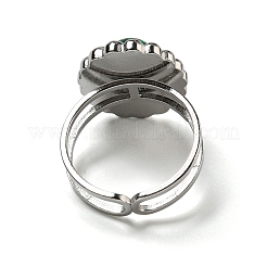 304 Stainless Steel Open Cuff Rings&nbsp;STAS-Z060-03P