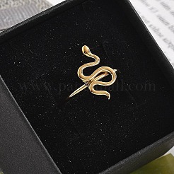 Snake 304 Stainless Steel Open Cuff Ring for Women&nbsp;RJEW-M049-02G