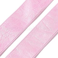 合成皮革ポリエステルリボン  衣服アクセサリー用  パールピンク  1インチ（25mm）  約20.00ヤード（18.29m）/ロール&nbsp;X1-DIY-R050-02D