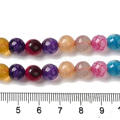 Dyed & Heated Natural Dragon Veins Agate Beads Strands&nbsp;G-P539-A01-21