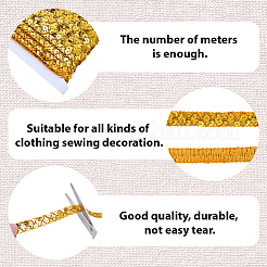 Plastic & Polyester Paillette Beads&nbsp;OCOR-WH20016-04H
