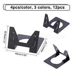 12Pcs 3 Colors Iron Tag Holder&nbsp;AJEW-CA0001-95