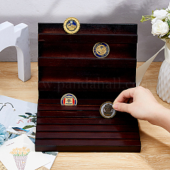 Wood Display Holder for Commemorative Coin&nbsp;ODIS-WH0001-78
