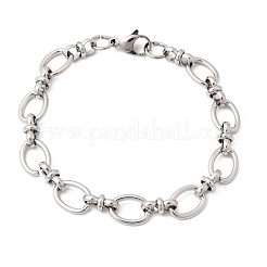 201 Stainless Steel Oval Link Chain Bracelets for Men&nbsp;STAS-T077-05P
