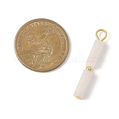 Natural White Jade Beaded Pendants&nbsp;PALLOY-JF04695