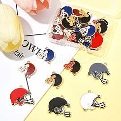 30Pcs 8 Styles Alloy Enamel Links&nbsp;ENAM-FS0002-50