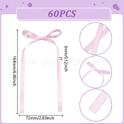 60Pcs Polyester Bowknot&nbsp;DIY-UN0007-70B