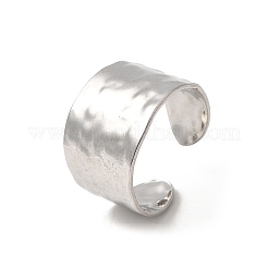 304ステンレススチールオープンカフリング  ステンレス鋼色  13.5mm&nbsp;RJEW-H261-03P