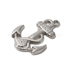 変色しない304ステンレススチールペンダント  チャームアンカー  ステンレス鋼色  29x20x2mm  穴：1.8mm&nbsp;STAS-N103-64P