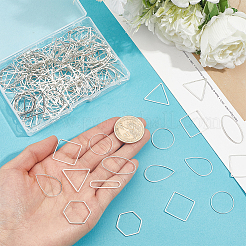 175Pcs 7 Styles Brass Linking Rings&nbsp;KK-ME0004-79