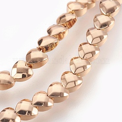 Electroplated Non-magnetic Synthetic Hematite Bead Strand&nbsp;G-E498-10A-01