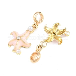 Alloy Enamel European Dangle Charms&nbsp;AL-CBAC2D3-01G-03
