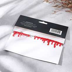 Halloween Horror Theme Resin Bloody Choker Necklaces&nbsp;FS-WGB7182-01