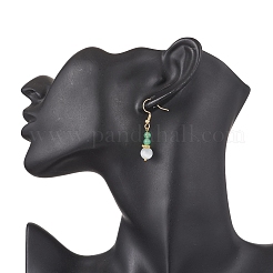 Round Natural Malaysia Jade & Cat Eye Beaded Necklace & Bracelet & Dangle Earring Sets&nbsp;SJEW-JS01334