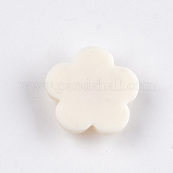 樹脂カボション  花  ベージュ  20x20~21x5~6mm&nbsp;CRES-Q197-37G