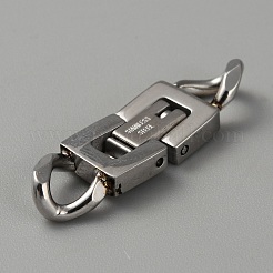 304 Stainless Steel Fold Over Clasps&nbsp;STAS-WH0044-33A