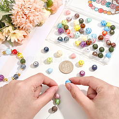72Pcs 4 Styles Handmade Porcelain Beads&nbsp;PORC-PA0001-62