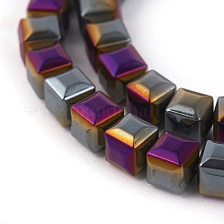 Electroplated Non-magnetic Synthetic Hematite Beads Strands&nbsp;G-P408-D