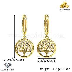 925 Sterling Silver Tree of Life Ear Cuffs with CZ Stones&nbsp;ND7706-1