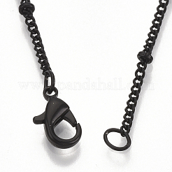 Brass Coated Iron Curb Chain Necklace Making&nbsp;MAK-T006-02A