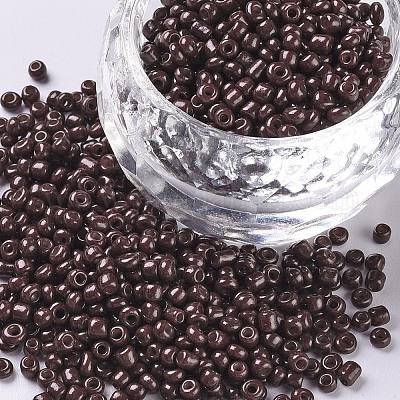 Baking Paint Glass Seed Beads&nbsp;SEED-S001-K18-1