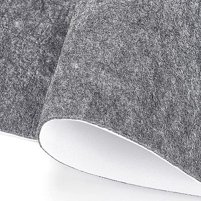 ポリエステルフェルトステッカー  粘着生地  長方形  濃いグレー  120x40x0.2cm&nbsp;DIY-WH0223-19F-1