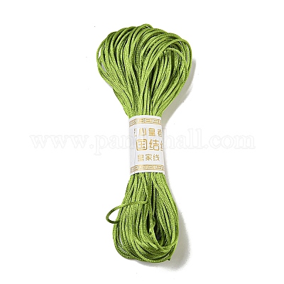 ポリエステル刺繍糸  クロスステッチの糸  芝生の緑  1.5mm  20 M /バンドル&nbsp;OCOR-C005-A02-1