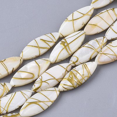 Drawbench Freshwater Shell Beads Strands&nbsp;SHEL-T014-008B-06-1