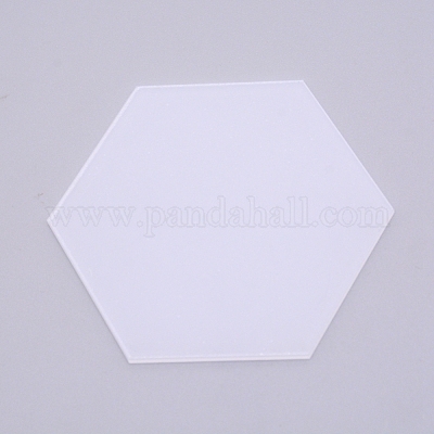 アクリル板  六角  透明  86.5x99x3mm&nbsp;TACR-WH0001-42B-1