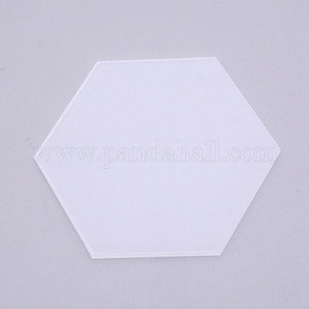 アクリル板  六角  透明  86.5x99x3mm&nbsp;TACR-WH0001-42B-1