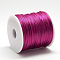 Nylon Satin Rattail Cord, for Bracelet Jewelry Making Chinese Knotting Macrame Craft, Medium Violet Red, 2.5mm, about 32.81 Yards(30m)/Roll