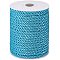 Polyester Cord, Twisted Cord, Dark Turquoise, 5mm, about 18~19yards/roll(16.4m~17.3m/roll)
