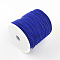 Nylon Braided Cord, Chinese Knotting Cord for Beading Jewelry Making Macrame Craft, Blue, 1mm, about 153.1 yards(140m)/roll