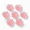 Plastic Beads, Flower, Light Coral, 13x13x5.5~6.5mm, Hole: 1~1.4mm