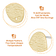 40Pcs Iron Textured Stud Earring Finding&nbsp;IFIN-HY0001-02MLG-4