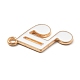 Alloy Enamel Pendants&nbsp;PALLOY-E582-08KCG-04-2