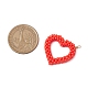 Seed Beads Beaded Charms&nbsp;PALLOY-MZ00357-2