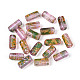 Picasso Transparent Glass Bugle Beads&nbsp;SEED-N010-02E-1