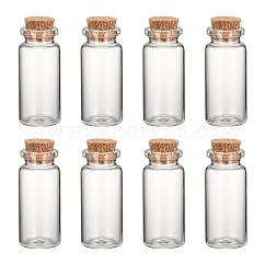 ガラスボトルビーズ瓶保存容器  コルクボトル  透明  2.2x5cm  容量：約10ml（0.34液量オンス）
