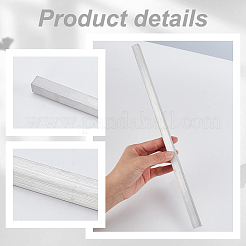 アルミ棒  長方形  プラチナ  330x12x12mm&nbsp;DIY-WH0504-378