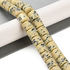 Imitation Dalmatian Handmade Porcelain Beads Strands&nbsp;PORC-H011-06A