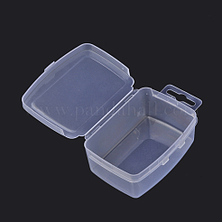 プラスチックビーズ収納ケース  長方形  透明  10.5x7x3.5cm&nbsp;CON-R006-08