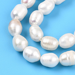 Natural Cultured Freshwater Pearl Beads Strands&nbsp;PEAR-N012-08P-01