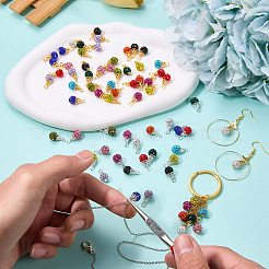 24Pcs 12 Colors Handmade Polymer Clay Rhinestone Pendants&nbsp;PALLOY-SW0026-01